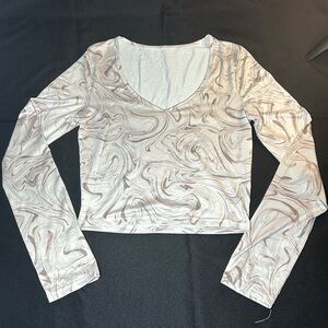 Long Sleeve Cream Top